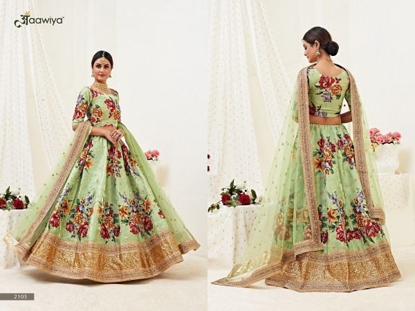 Pearl Grace Digital Print Satin Silk Lehenga with Dori   Sequin Embroidery Available At Wholesale Price Bridal Lehenga Choli
