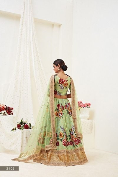 Pearl Grace Digital Print Satin Silk Lehenga with Dori   Sequin Embroidery Available At Wholesale Price Bridal Lehenga Choli