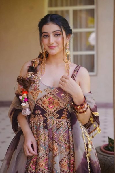 Perfect Jimmy Organza Silk Digital Printed Anarkali Gown with Dupatta For Wedding Wear Anarkali Suit Ready To Wear Collection
