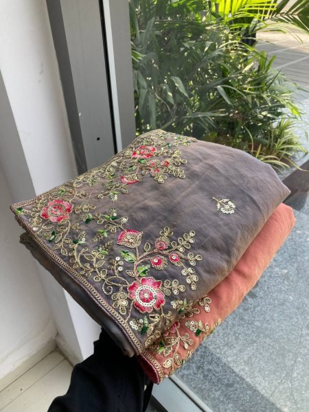 Perfect Soft Chiffon Saree with Embroidery Work for Special Occasions Designer Wedding Sarees Wholesale