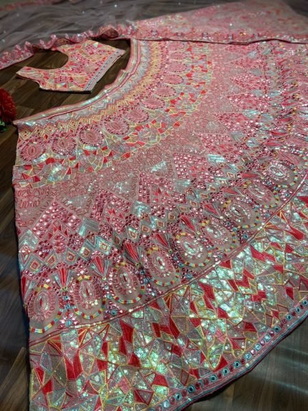 Pink Most Beautiful Latest Sequins Work Lehenga Collection Designer Lehenga Choli