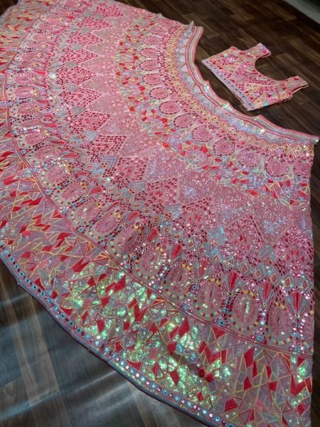 Pink Most Beautiful Latest Sequins Work Lehenga Collection Designer Lehenga Choli
