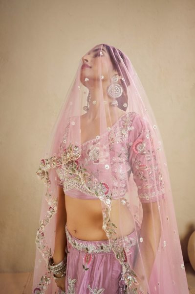 Pink Satin Silk Semi Stitched Lehenga with Heavy Coding Embroidery for Wedding Wear Bridal Lehenga Choli