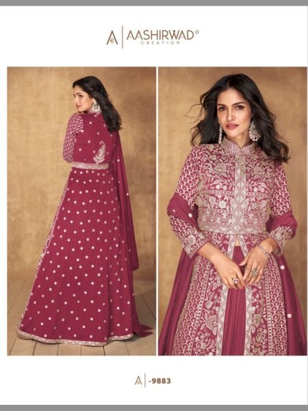 Pink Wedding Special Premium Silk Anarkali Suits Collection  Wedding Bridal Dress Wholesale