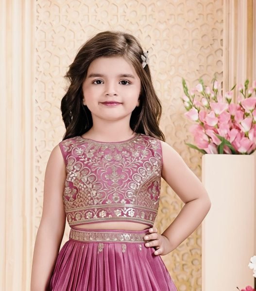 Pink Wedding Wear Chinon Silk Embroidered Lehenga for Women at Manufacturer Rate Girls Wear