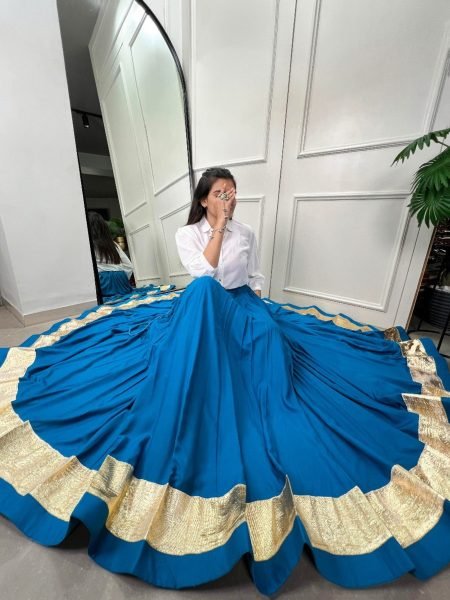 Plain Pure Rayon Ghaghra Navratri Collection  Navratri Lehnega Choli