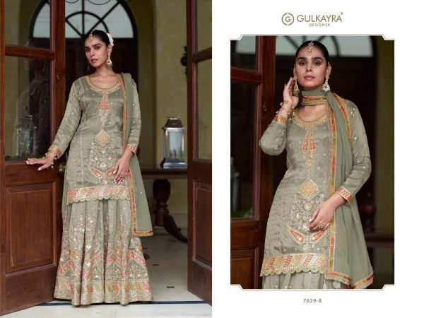 Polished Light Mahendi Green Wedding Special Designer Silk Outfit Ready to Ship Designer Plazzo Salwar Suits Wholesale