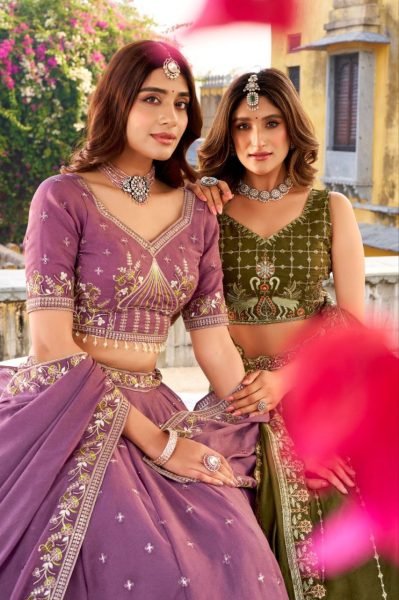 Polished Mauve Star Gorget Designer Lehenga Choli with Sequin Thread Work at Wholesale  Designer Lehenga Choli