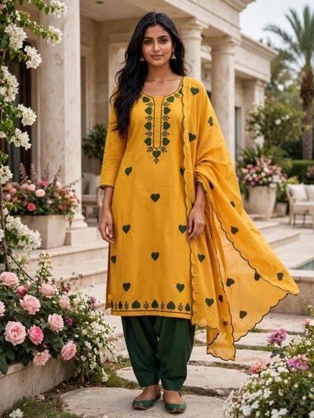 Portable Yellow Parampara Silk Suit with Multi Work and Santoon Bottom at Wholesale Rate Color Set Matching Dress Material Wholesale