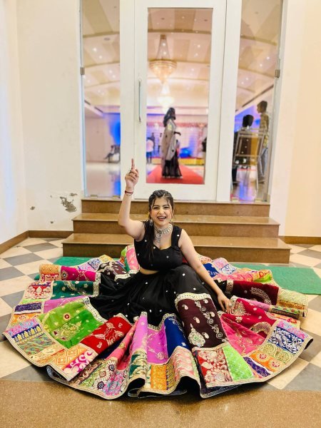 Practical Black Muslin Cotton Lehenga Choli with Real Mirror Work and Designer Koti at Manufacturer Rate Navratri Lehnega Choli
