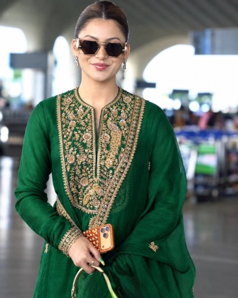 Practical Green Fandy Silk Embroidered Gown with Bottom and Dupatta at Wholesale Rate Ready To Wear Collection