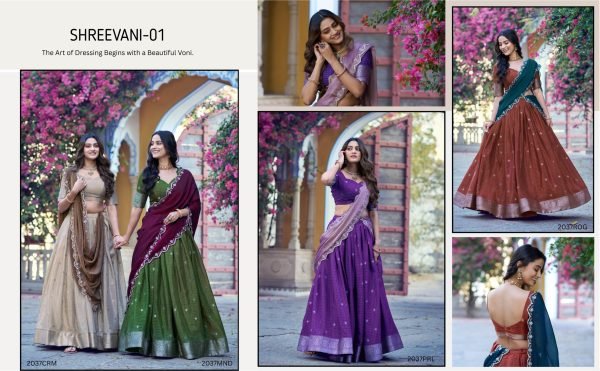 Practical Purple Chinon Checks Lehenga with Sequins Thread Work Dupatta Designer Lehenga Choli
