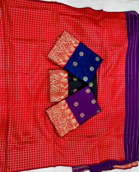 Practical Purple Soft Lichi Silk Saree with Rich Pallu and Jacquard Weaving For Wedding Silk Sarees Wholesale