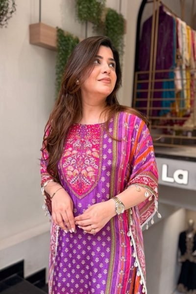 Practical Purple Women's Banana Silk Kaftan Lounge Wear Set For Special Occasions  Kaftan 