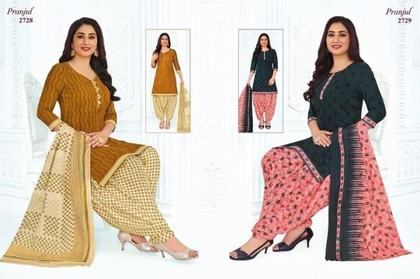 Pranjul Priyanshi Vol 27 Cotton Dress Material   36 pcs Catalogue   Punjabi Dress Materials Wholesale
