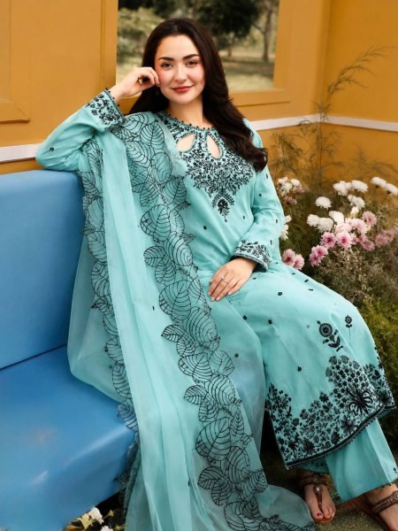 Premium Aqva Blue Satin Rayon Long Kurti Set With Beautiful Neck Design At Wholesale Rate Ready To Wear Suit