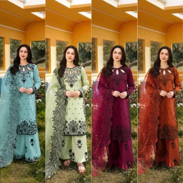 Premium Aqva Blue Satin Rayon Long Kurti Set With Beautiful Neck Design At Wholesale Rate Ready To Wear Collection