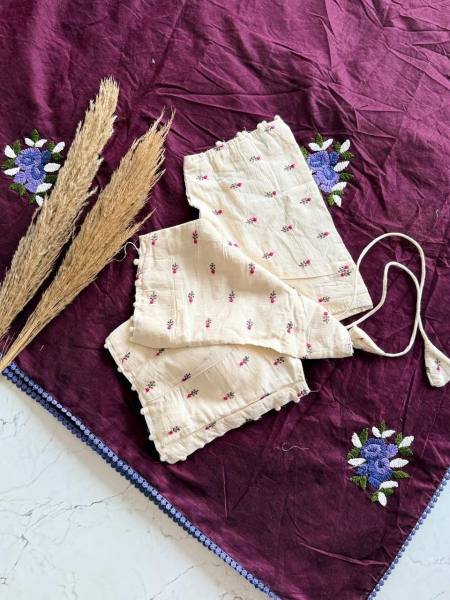 Premium Chanderi Cotton Saree with Knot Anchor Work & GPO Lace Border Cotton Sarees Wholesale