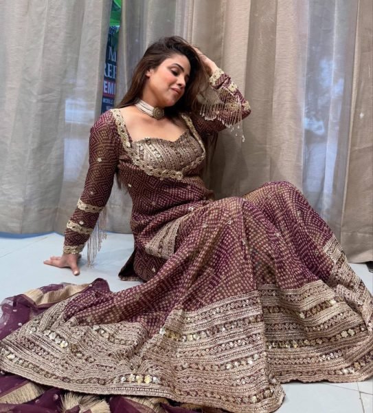 Premium Chinon Silk Embroidery Palazzo Suit with Dupatta Bulk Supply from Surat Ready To Wear Collection