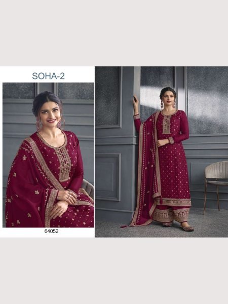 Premium Dola Jacquard Silk Sequence Work Plazzo Suits Collection  Designer Plazzo Salwar Suits Wholesale