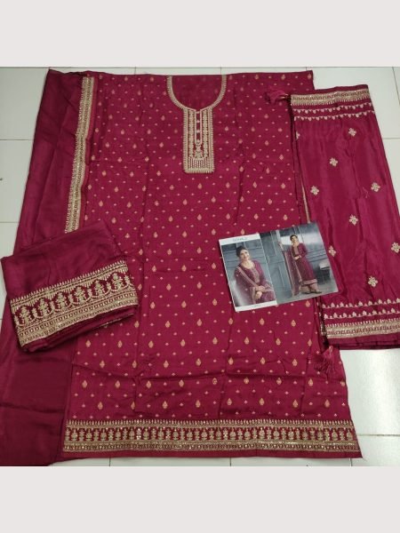 Premium Dola Jacquard Silk Sequence Work Plazzo Suits Collection  Designer Plazzo Salwar Suits Wholesale
