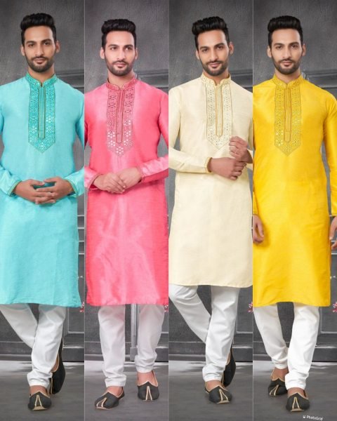 Premium Ethnic Heavy Silk Kurta Pajama For Men Kurta Pajama Wholesale
