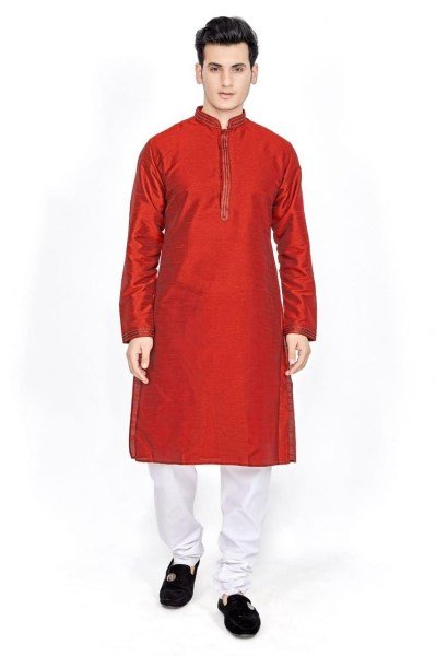 Premium Heavy Silk With Embroidery Mens Kurta Pajama   Kurta Pajama Wholesale