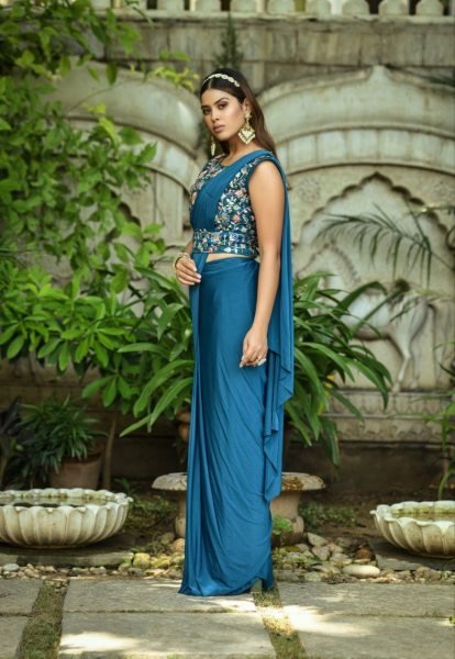 Premium Malai Pure Lycra Saree  Bollywood Fancy Sarees Wholesale