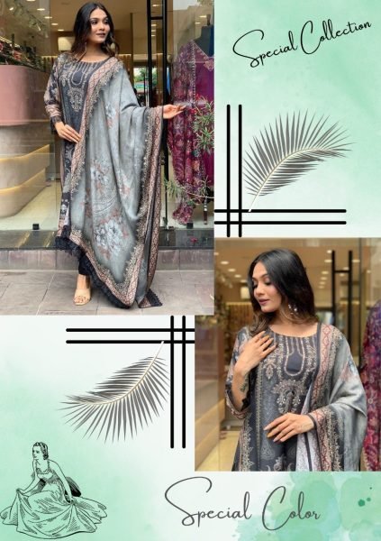 Premium Maslin Printed Kurta Set With Digital Print 3 Piece Kurti Set