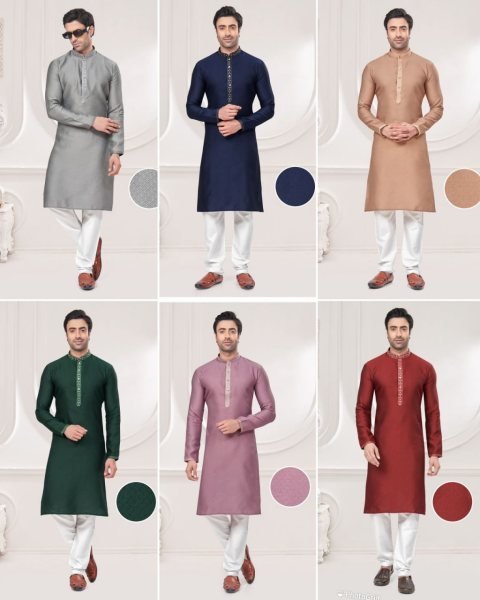 Premium Men’s Festival Ethnic Wear Kurta Pyjama Set Kurta Pajama Wholesale
