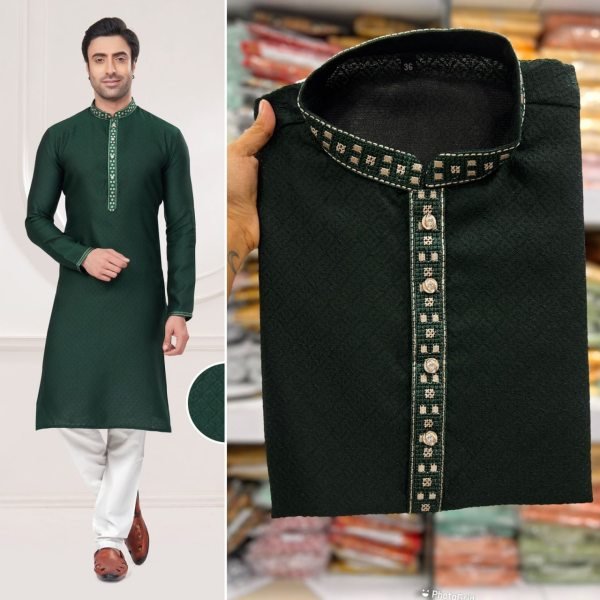 Premium Men’s Festival Ethnic Wear Kurta Pyjama Set Kurta Pajama Wholesale