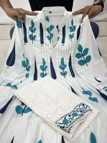 Premium Mul Cotton Kurta Set with Lining Pockets Everyday Ethnic Fashion for Girls Women Ready to Wear Collection Best Price  Kurti With Bottom Wholesale