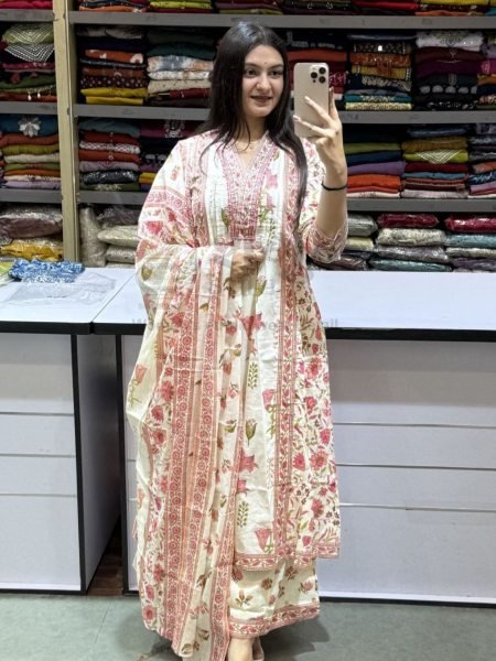 Premium Pure TAJ Cotton fabric Kurtis
