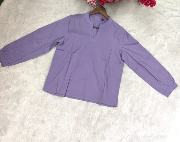 Premium Purple Summer Short Kurti Collection in Premium Cotton Fabric Tunics kurti