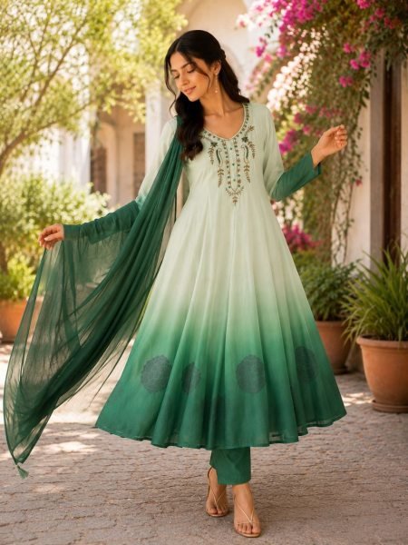 Premium Quality Handworks Neck Anarkali Set for Resellers and Retailers Anarkali Kurtis 