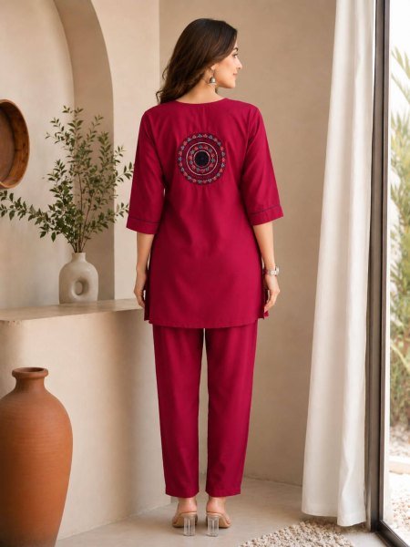 Premium Rayon Embroidery Kurti Plazo Set for Women for Resellers and Retailers CO ORD Sets