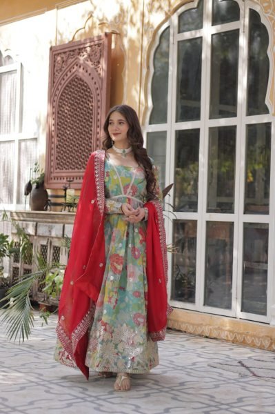 Premium Readymade Alia Cut Anarkali Gown With Dupatta Set For Best Price Ready To Wear Collection
