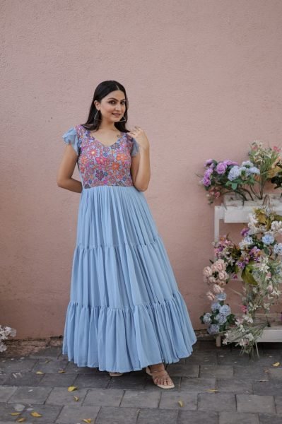 Premium Readymade Designer Gown Collections Anarkali Kurtis 