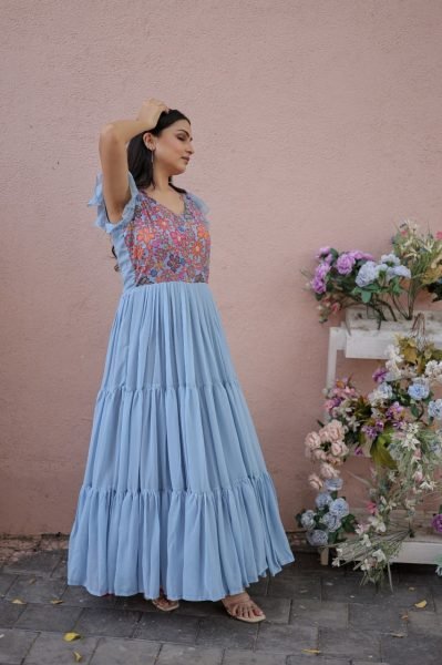 Premium Readymade Designer Gown Collections Anarkali Kurtis 