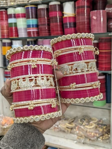 Premium Red Bridal Punjabi Chooda Set for Wedding and Traditional Bridal Wear Fashion Accessories Wholesale