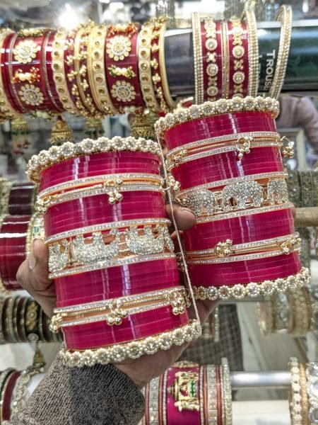 Premium Red Bridal Punjabi Chooda Set for Wedding and Traditional Bridal Wear Fashion Accessories Wholesale