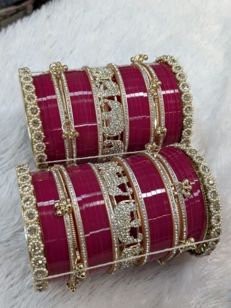 Premium Red Bridal Punjabi Chooda Set for Wedding and Traditional Bridal Wear Fashion Accessories Wholesale