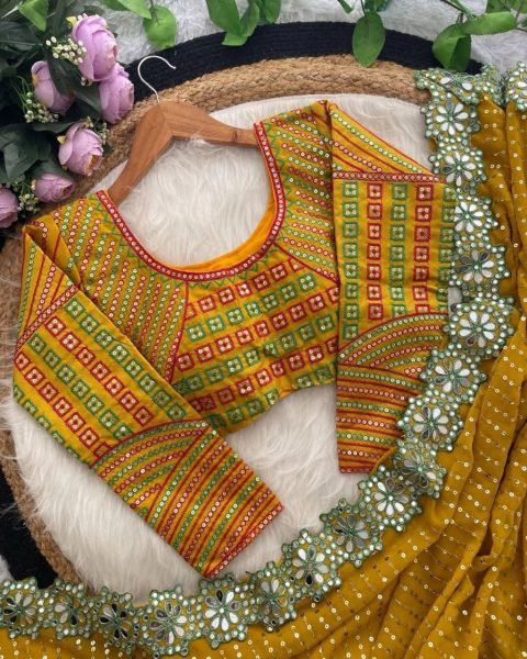Premium Sequin Mirror Saree with Cutwork Border Ready to Wear Style Designer Wedding Sarees Wholesale
