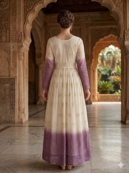 Premium Sequins Work Long Ethnic Gown for Wedding and Reception Wear  Anarkali Kurtis 
