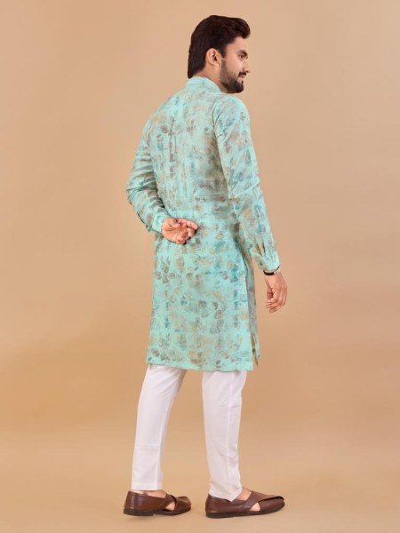 Premium Soft Cotton Foil Print Kurta payjama Collection  Kurta Pajama Wholesale