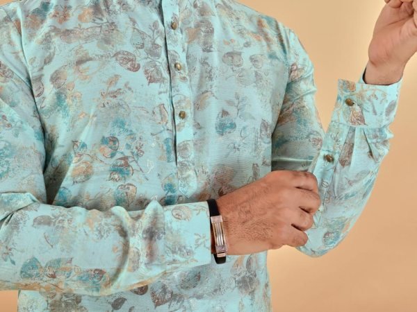 Premium Soft Cotton Foil Print Kurta payjama Collection  Kurta Pajama Wholesale