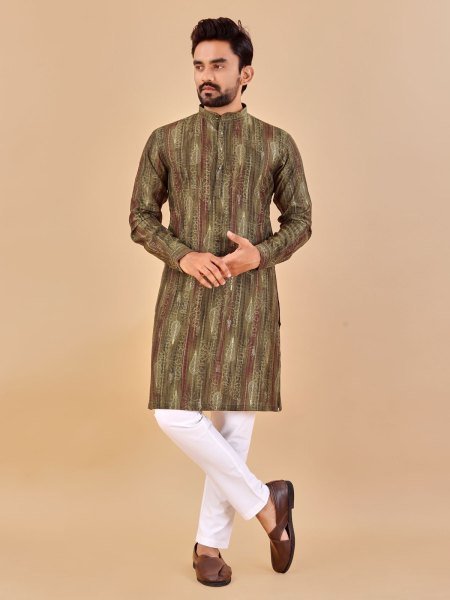  Premium Soft Cotton Foil Print Kurta Collecton  Kurta Pajama Wholesale