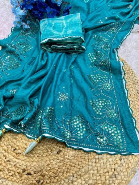 Premium Soft Cotton Saree with All Over Shibori Print Heavy C Pallu Mirror Thread Zari Work Ideal for Summer Wholesale Offer Available Now Cotton Sarees Wholesale