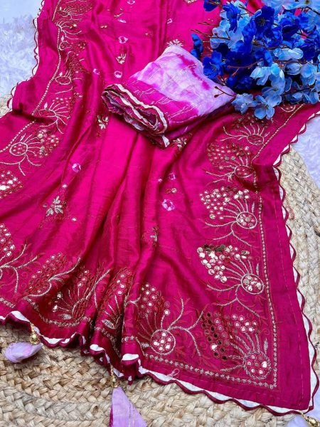 Premium Soft Cotton Saree with All Over Shibori Print Heavy C Pallu Mirror Thread Zari Work Ideal for Summer Wholesale Offer Available Now Cotton Sarees Wholesale