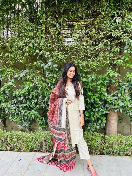 Premium south silk kurti  having embroidery on neck with pant  & beautiful printed Dupatta with zalar Kurti Set 3 Piece Kurti Set